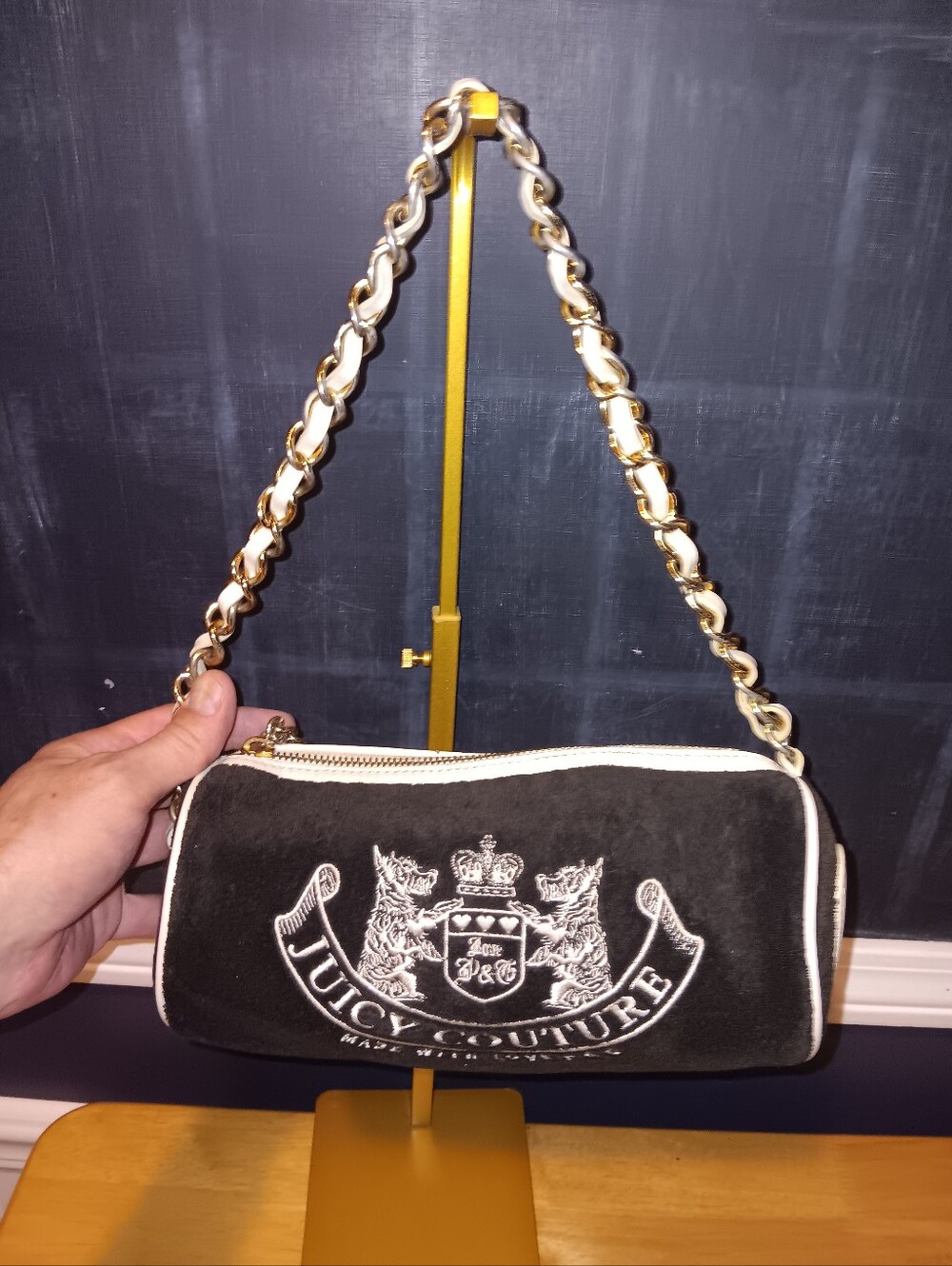 Juicy Couture Rare Htf Vintage Y2k Barrel Chain Bag